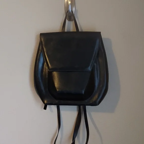 Black Francesco Biasia Backpack Francesco Biasia EVOLUTION Leather Small Backpack, Purse  main image 4